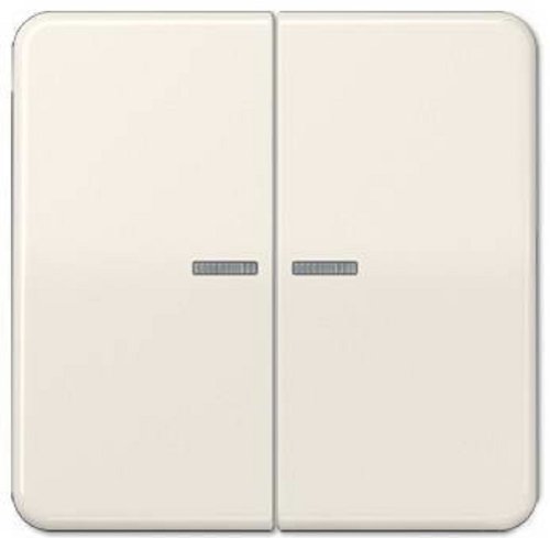 Лицевая панель Jung CD500 для 2-кл. выключателя с подсветкой слоновая кость картинка